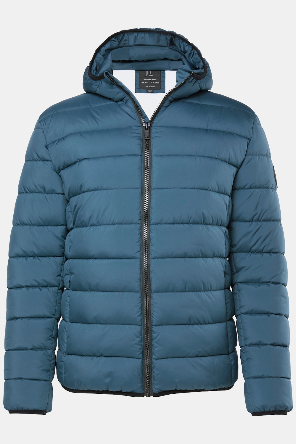 Veste outdoor matelassée, rembourrage sensation duvet, modèle avec capuche - jusqu'au 7 XL