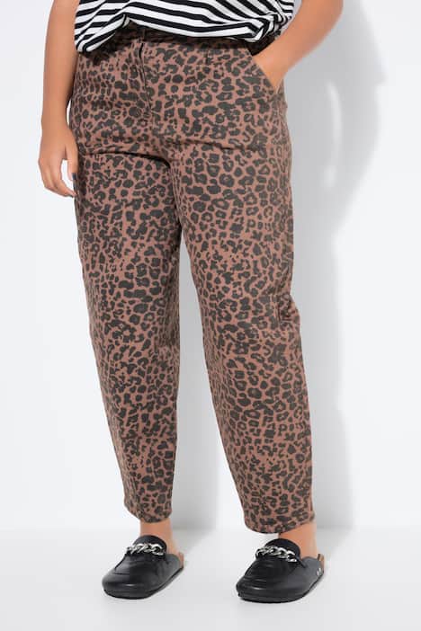 Ballon-Jeans, Wide Ballon Legs, Leo, Bundfalten