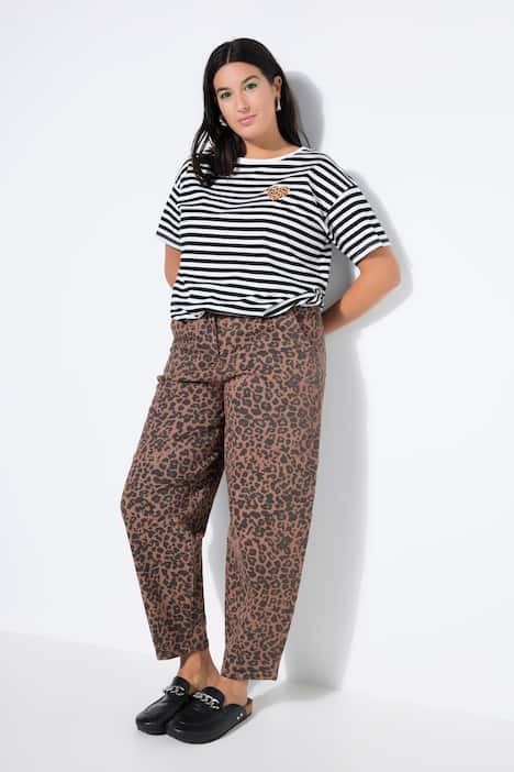 Ballon-Jeans, Wide Ballon Legs, Leo, Bundfalten