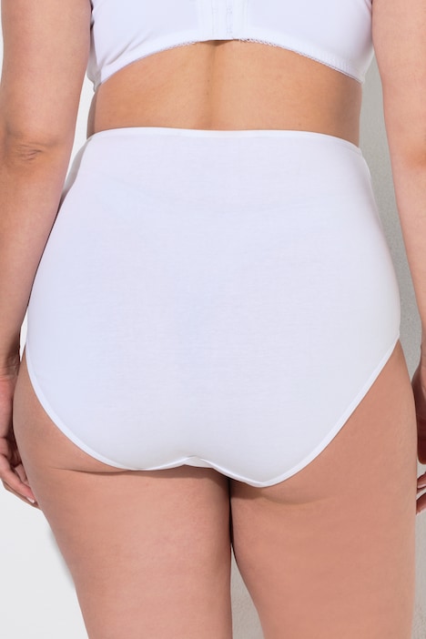 Maxislips, 5er-Pack, Muster/einfarbig, High Waist
