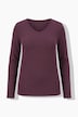 Thermo-Shirt, Rundhals, Langarm, Baumwolle, ohne Seitennaht