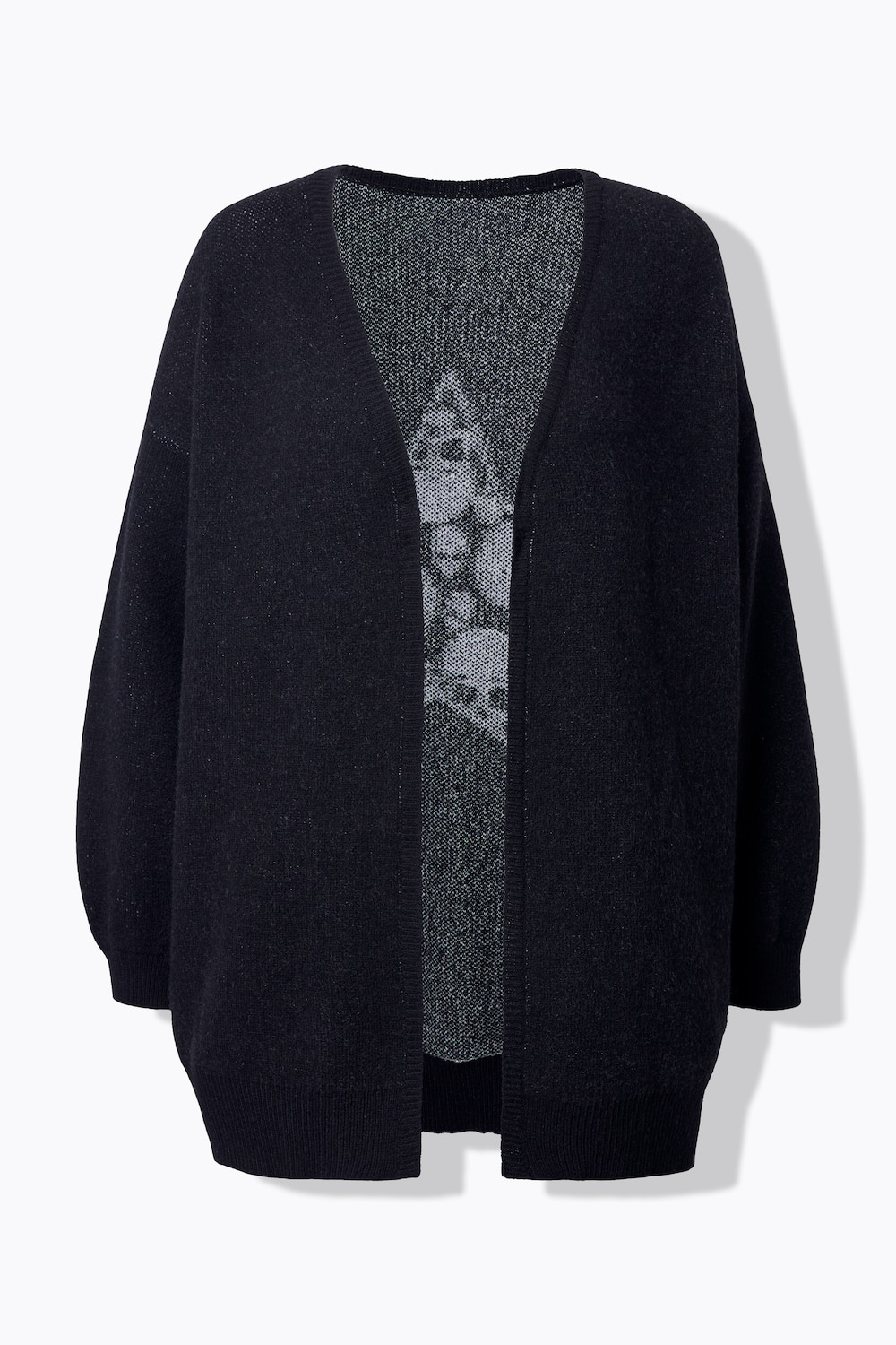 Stora storlekar Stickad kofta, Dam, svart, storlek: 54/56, Polyester, Angel of Style