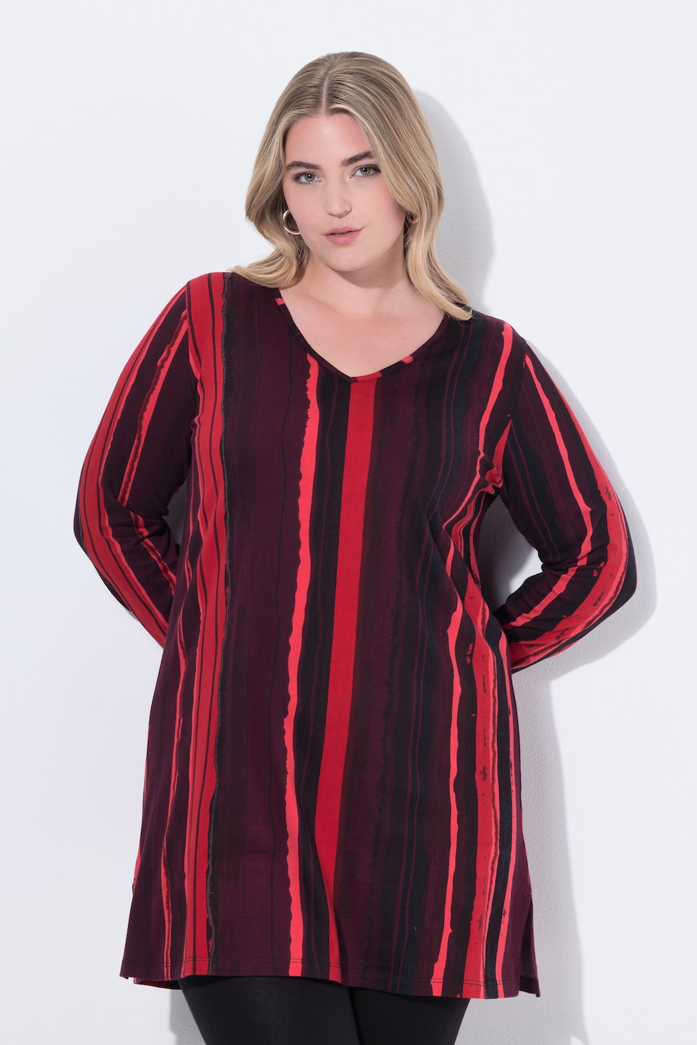 Große Größen Longshirt, Damen, rot, Größe: 46/48, Baumwolle, Ulla Popken