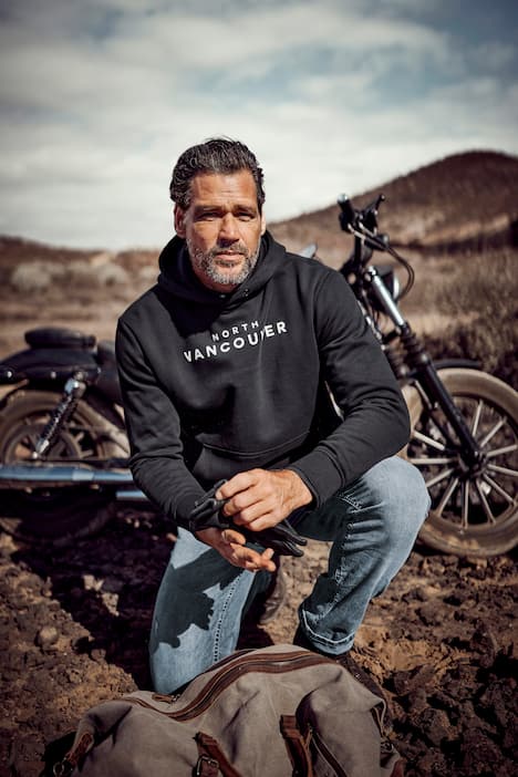 JP1880 Hoodie, Kapuzensweater, Brustprint, bis 8 XL