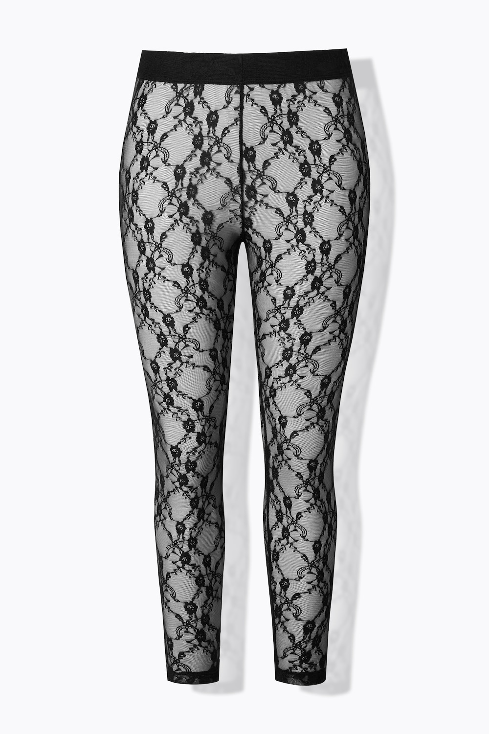 Stora storlekar Leggings, Dam, svart, storlek: 54/56, Syntetfibrer, Ulla Popken