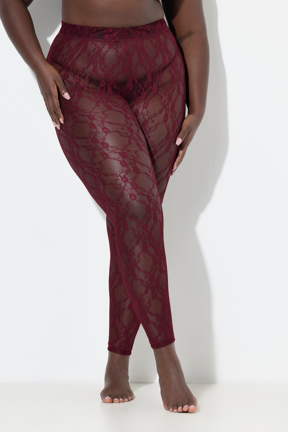 Große Größen Leggings, Damen, rot, Größe: 54/56, Synthetische Fasern, Ulla Popken