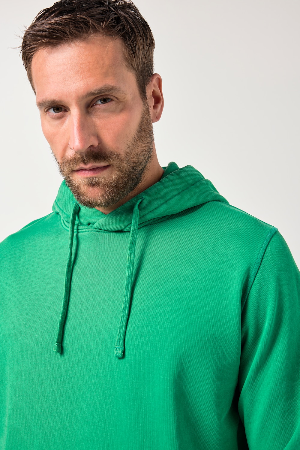 Stora storlekar Hoodie, Her, grön, storlek: 3XL, Bomull, JP1880