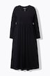 Maxikleid, A-Linie, V-Ausschnitt, Langarm