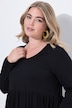 Maxikleid, A-Linie, V-Ausschnitt, Langarm