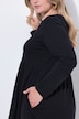 Maxikleid, A-Linie, V-Ausschnitt, Langarm