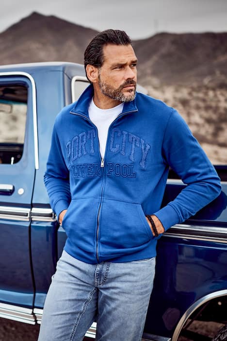 Veste en molleton JP 1880, col montant et flocages - jusqu'au 8 XL