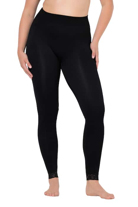 Punčochové legíny, krajkové manžety