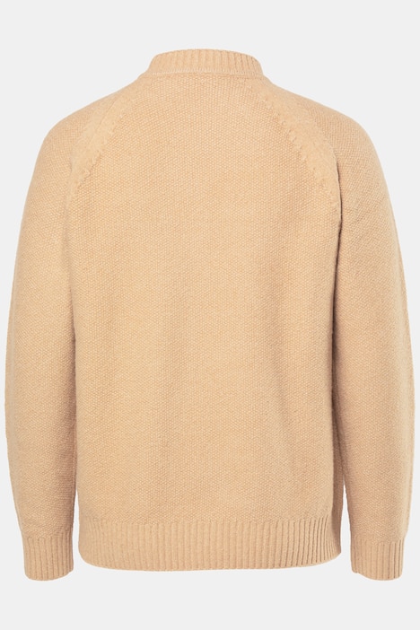 JP1880 Pullover, Strukturstrick, Raglan-Langarm, bis 7 XL