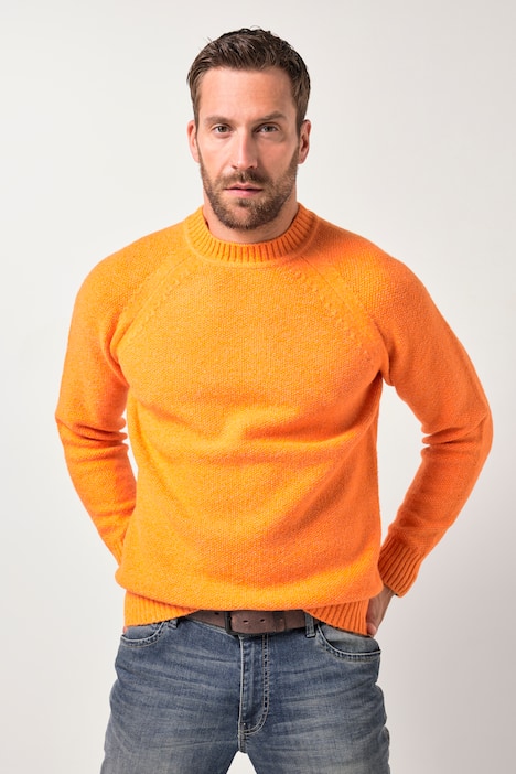 JP1880 Pullover, Strukturstrick, Raglan-Langarm, bis 7 XL