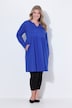 Jerseykleid, A-Linie, Tunika-Ausschnitt, Langarm