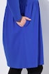 Jerseykleid, A-Linie, Tunika-Ausschnitt, Langarm