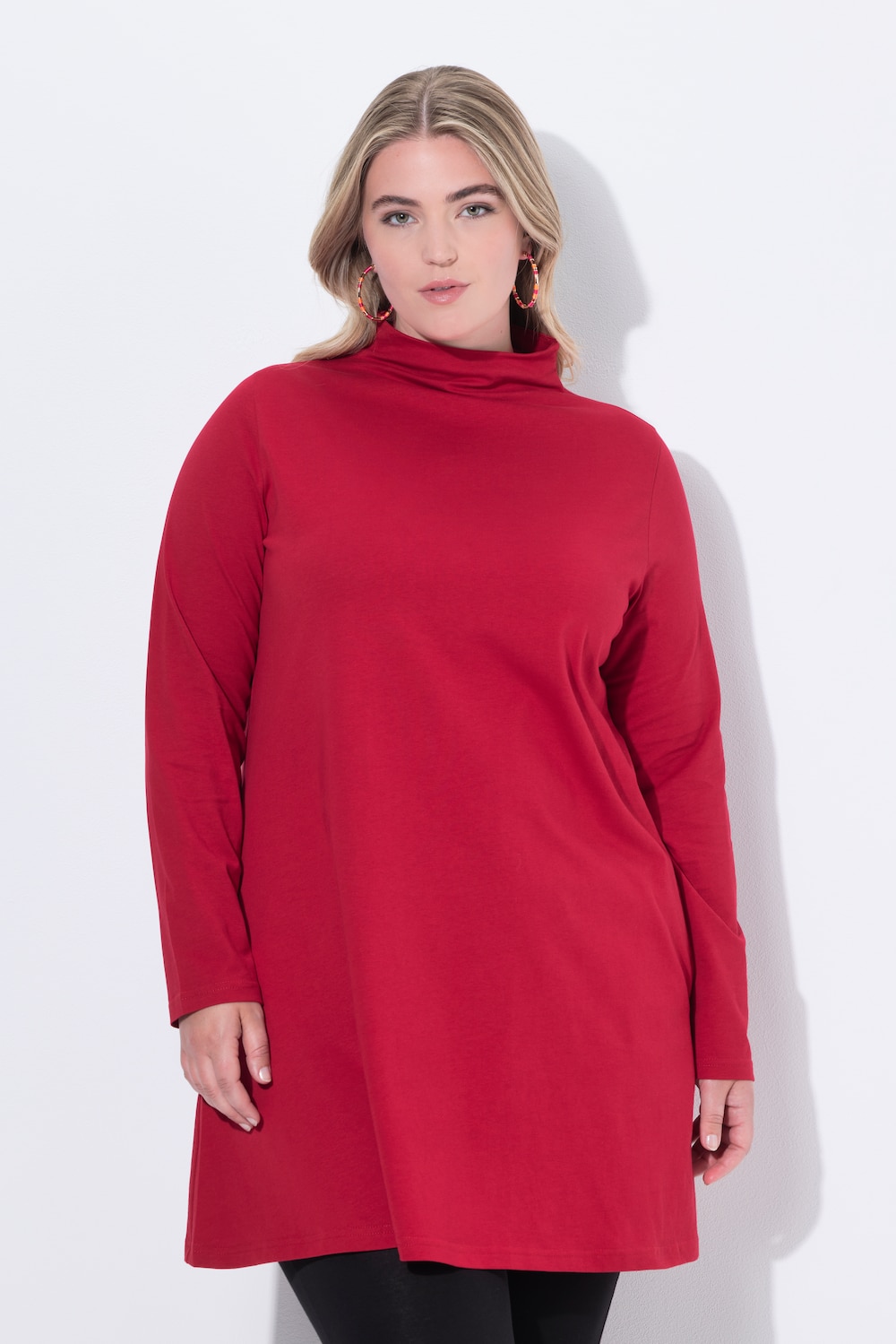 Große Größen Longshirt, Damen, rot, Größe: 46/48, Baumwolle, Ulla Popken