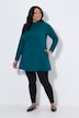 Longshirt, A-Linie, Stehkragen, Langarm, Taschen