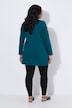 Longshirt, A-Linie, Stehkragen, Langarm, Taschen