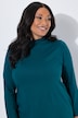 Longshirt, A-Linie, Stehkragen, Langarm, Taschen