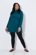 Longshirt, A-Linie, Stehkragen, Langarm, Taschen