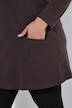 Longshirt, Taschen, A-Linie, V-Ausschnitt, Langarm