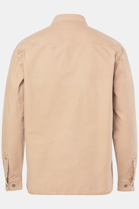 Chemise/surchemise JP 1880 esprit vintage, flocages et col Kent, coupe Modern Fit - jusqu'au 7 XL