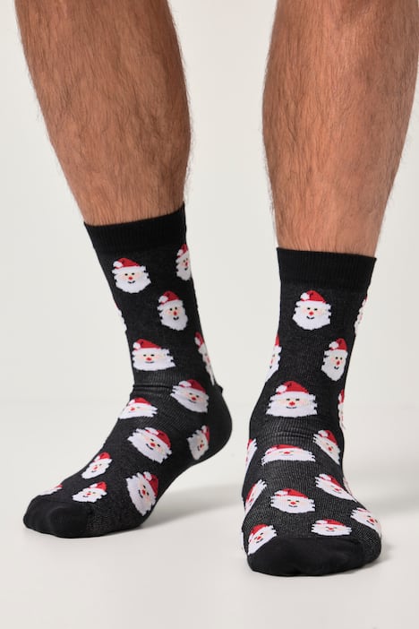Chaussettes de Noël JP1880, motif Père Noël, une paire