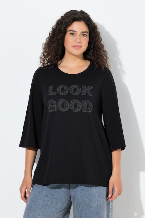 Shirt, Look Good, A-Linie, Rundhals, 3/4-Glockenärmel