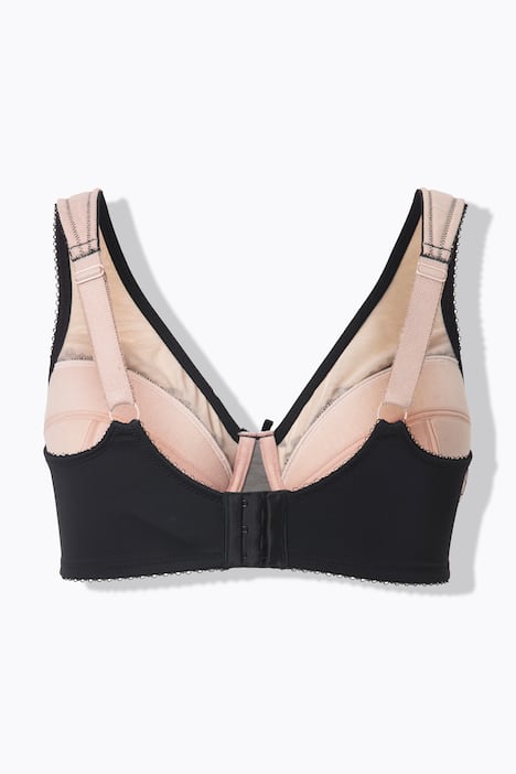 Bügel-BH, Mesh, Stickerei, Softcups, Cup B - F