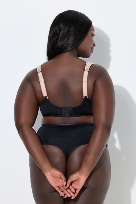 Bügel-BH, Mesh, Stickerei, Softcups, Cup B - F