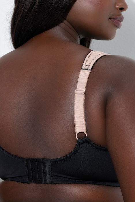 Bügel-BH, Mesh, Stickerei, Softcups, Cup B - F