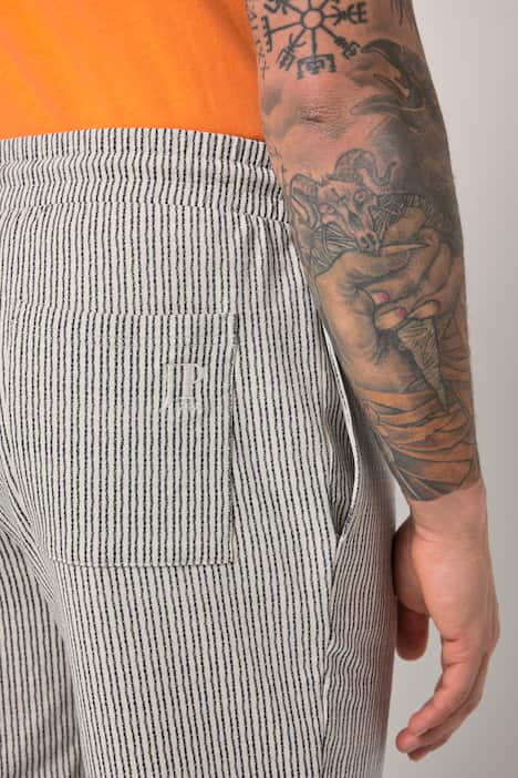 JP1880 Bermuda, Sweat, Streifen, Elastikbund, bis 8 XL