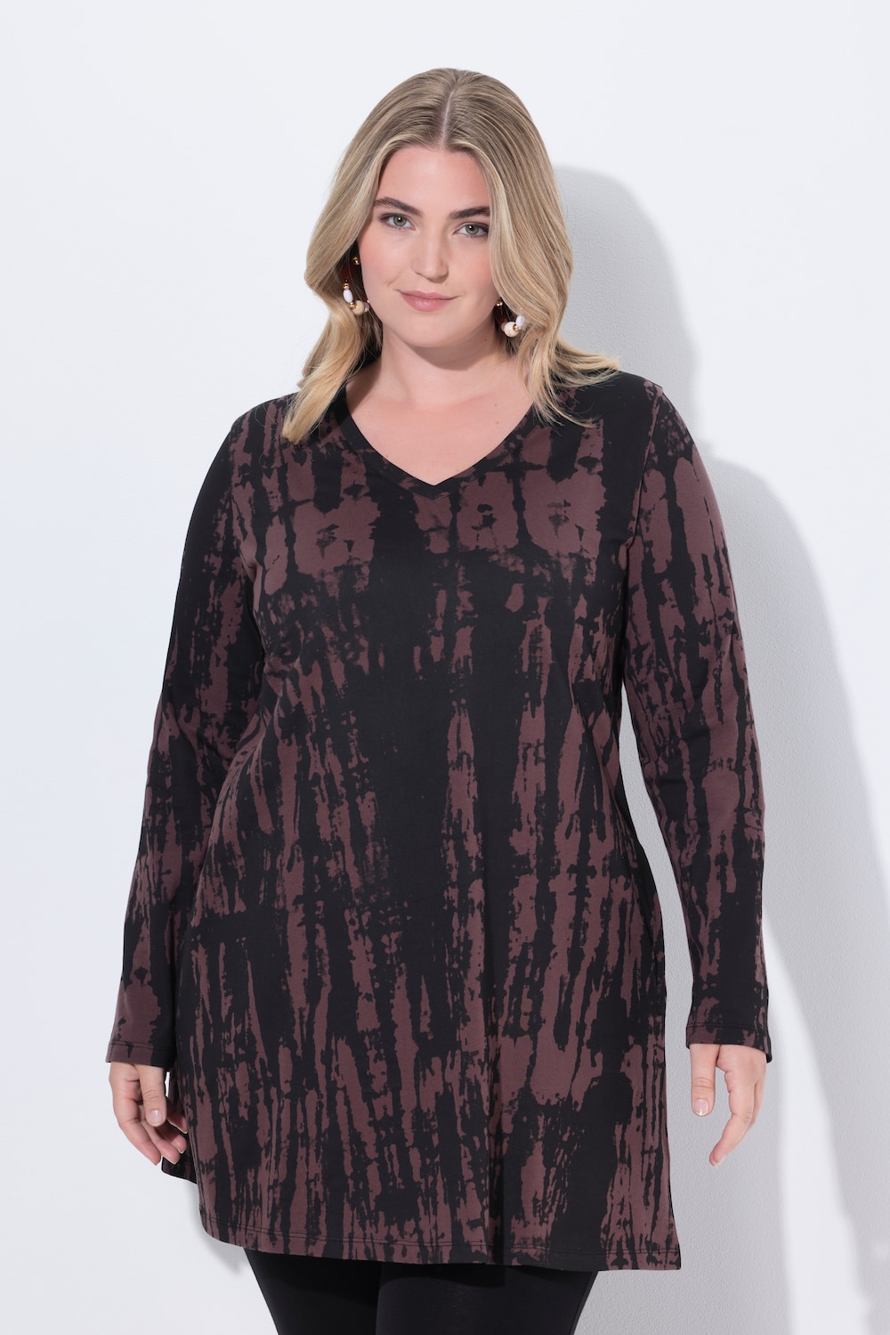 Große Größen Longshirt, Damen, braun, Größe: 58/60, Baumwolle, Ulla Popken