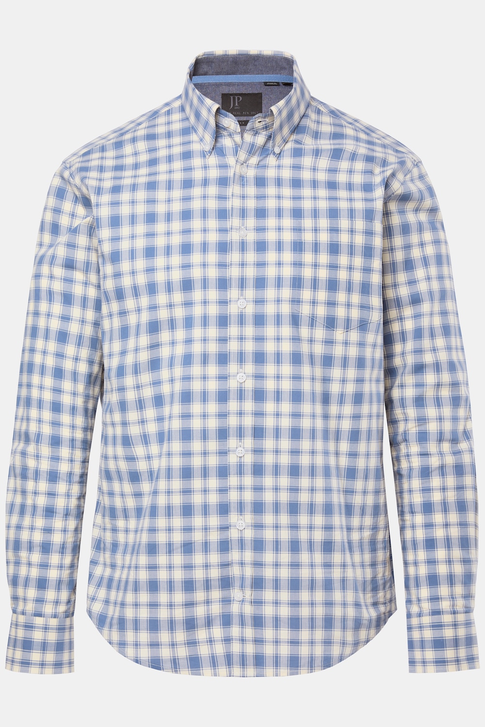 JP1880 Karohemd, Langarm, Buttondown-Kragen, Modern Fit, bis 8 XL