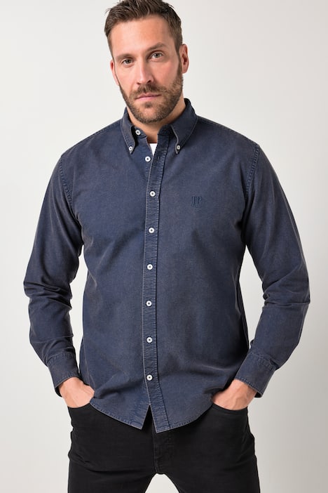 Chemise Oxford JP 1880, finition FLEXNAMIC®, manches longues et col à pointes boutonnées, coupe Modern Fit - jusqu'au 8&nbsp;XL