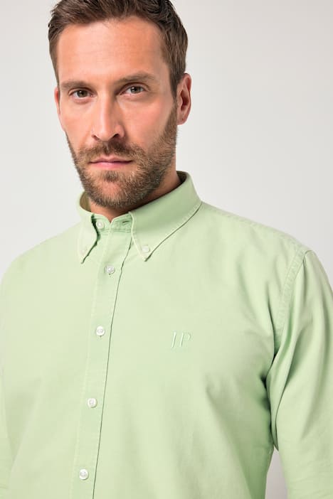 Chemise Oxford JP 1880, finition FLEXNAMIC®, manches longues et col à pointes boutonnées, coupe Modern Fit - jusqu'au 8 XL