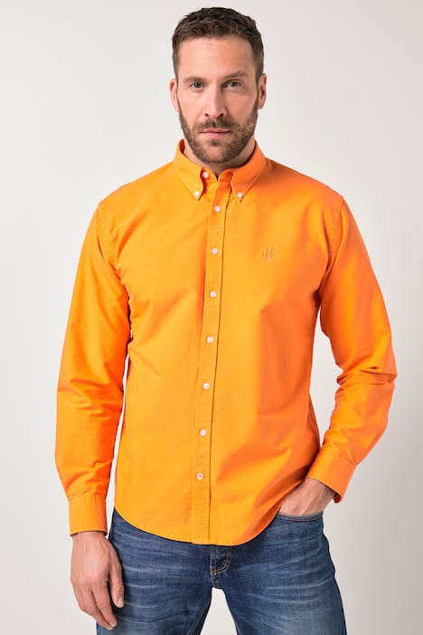 JP1880 Oxford-Hemd, FLEXNAMIC®, Langarm, Buttondown-Kragen, Modern Fit, bis 8 XL