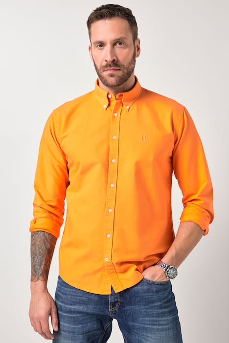 Chemise Oxford JP 1880, finition FLEXNAMIC®, manches longues et col à pointes boutonnées, coupe Modern Fit - jusqu'au 8&nbsp;XL