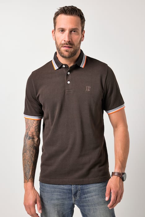 JP1880 Poloshirt, Halbarm, TwoTone-Piqué, bis 8 XL
