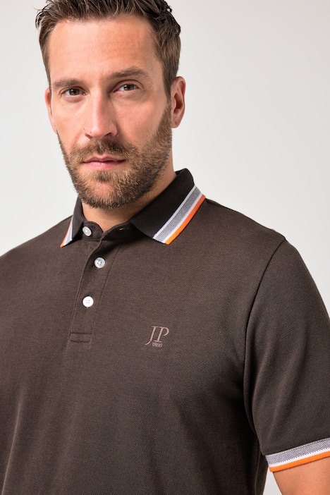 JP1880 Poloshirt, Halbarm, TwoTone-Piqué, bis 8 XL