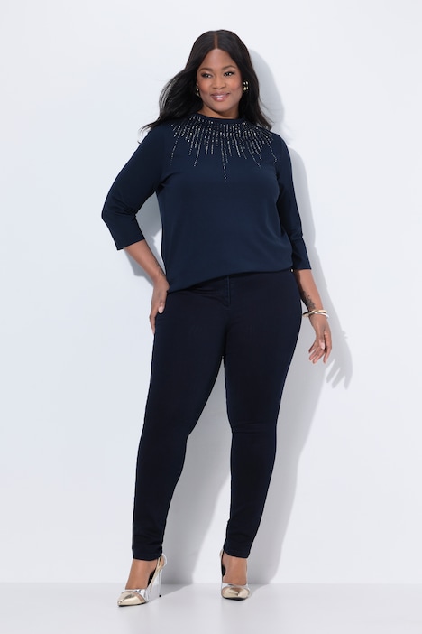 Jeggings Sarah, schmales Bein, Elastikbund, Stretch