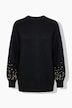 Pullover, Classic Shape, Zierperlen, Ballonärmel