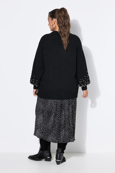 Pullover, Classic Shape, Zierperlen, Ballonärmel