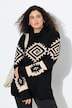 Pullover, Strickmuster, Rollkragen, Raglan-Langarm