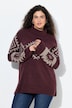 Pullover, Strickmuster, Rollkragen, Raglan-Langarm