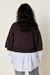 Pullover, kurz, Rundhalsausschnitt, 3/4-Arm