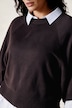 Pullover, kurz, Rundhalsausschnitt, 3/4-Arm