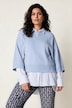 Pullover, kurz, Rundhalsausschnitt, 3/4-Arm