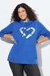Sweatshirt, Herz, Stehkragen, Langarm